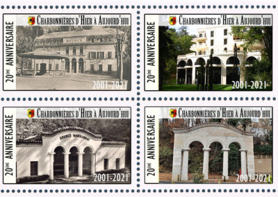 Timbres du 20ème anniversaire de CHA