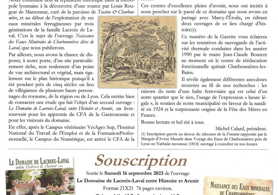 Gazette de Cadichon n°51 – Juillet à Septembre 2023