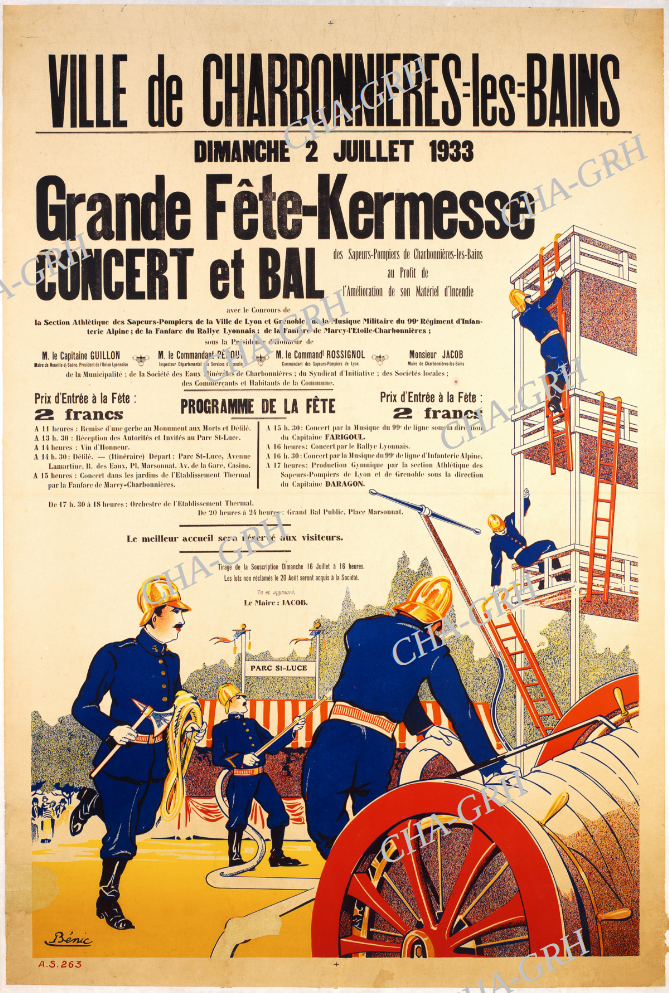 Affiche D CHA-GRH CLB Grande fête-kermesse