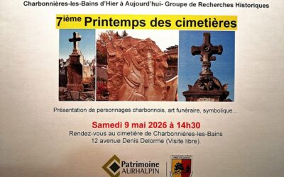 Visite guidée du cimetière de Charbonnières, samedi 9 mai 2026
